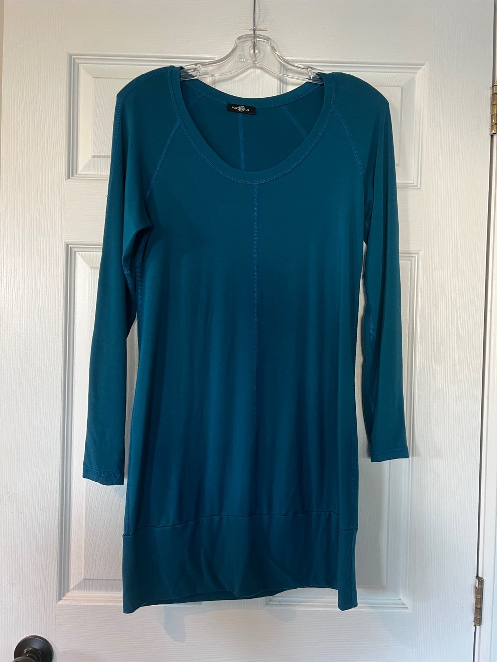 Miik Teal Scoop Neck Tunic/dress - L/G